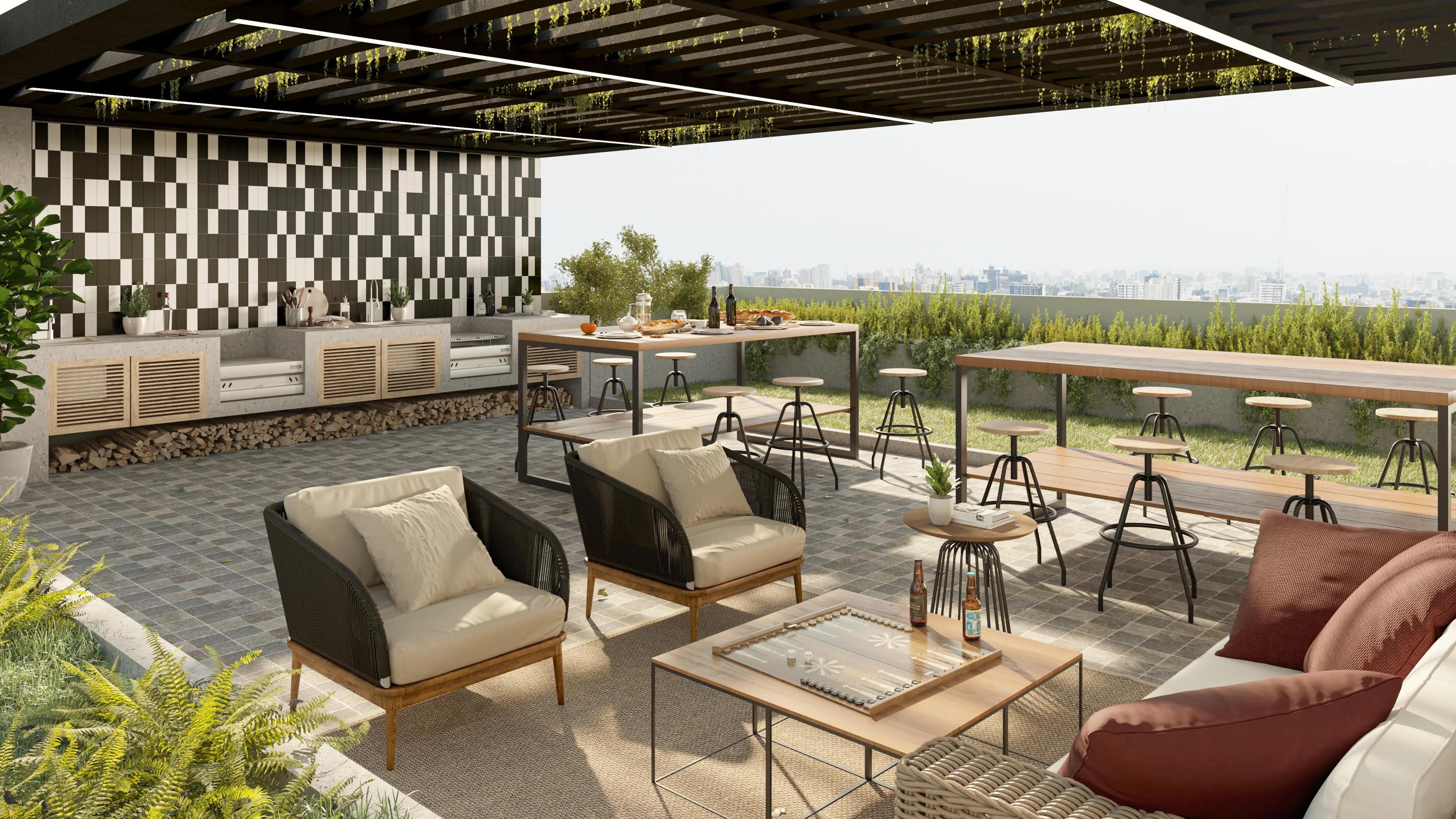 Imagen del rooftop en Libre